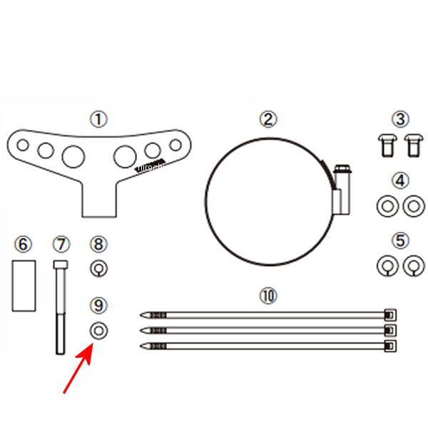 プレーンワッシャー 5mm ユニクロ (10個入り)