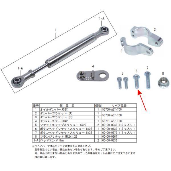 ボタンヘッドソケットスクリュー 8×25 (5個入り)