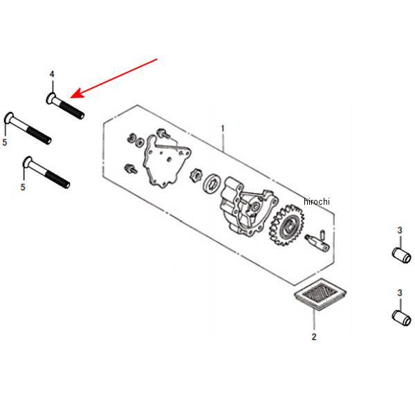 フラットスクリュー 6X35 (4個入り)