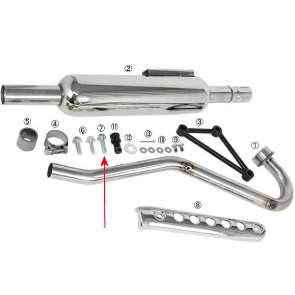 フランジボルト 8×30 (4個入り)