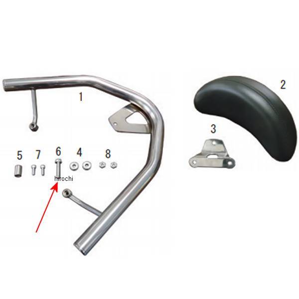 フランジボルト 8×40 (4個入り)