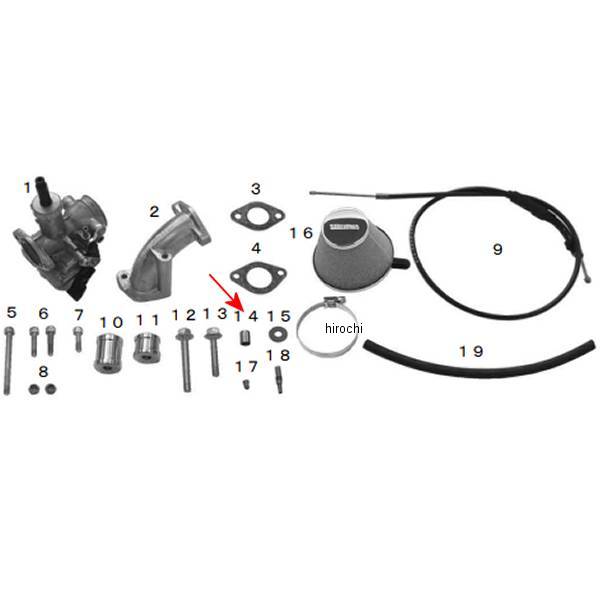 スペーサー 8.2×10×9.5 (4個入り)