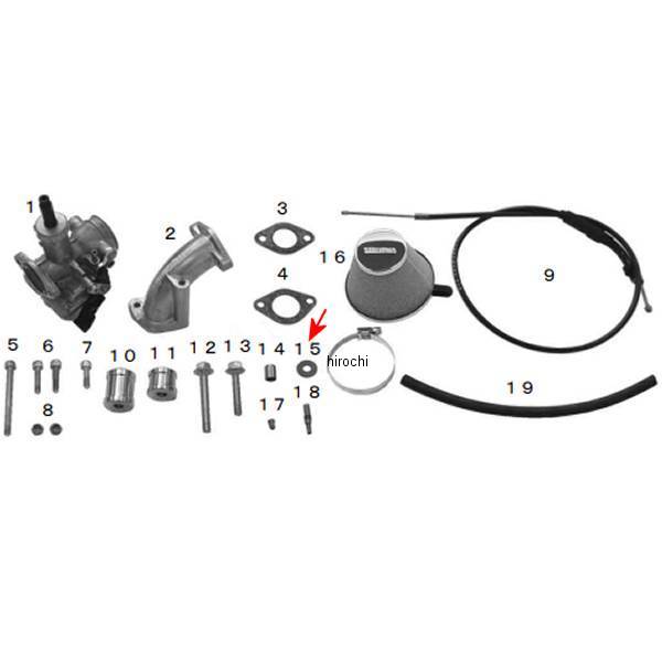 プレーンワッシャー 8mm (6個入り)