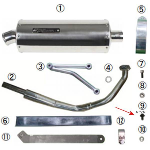 フランジボルト M8×20 (4個入り)