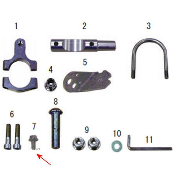 フランジボルト 亜鉛黒 5×10 (5個入り)