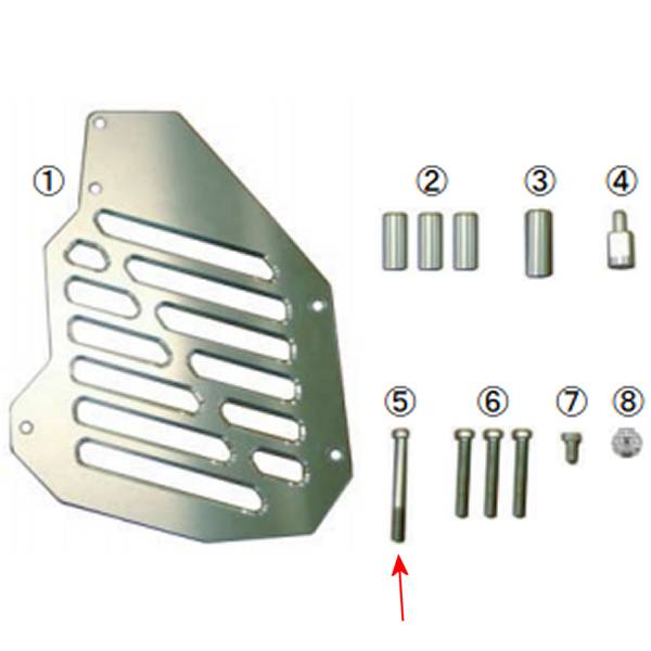 低頭スクリュー SUS M6X60 (5個)