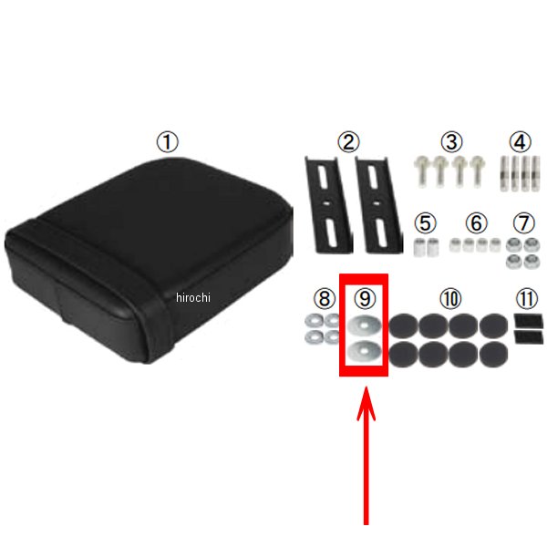 プレーンワッシャ 6mm(特大) 6個入り