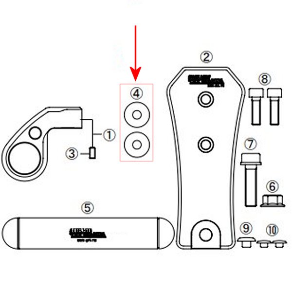 スペーサー 6mm/t4.0 2枚入り