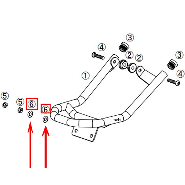 プレーンワッシャ 6mm 5枚入り