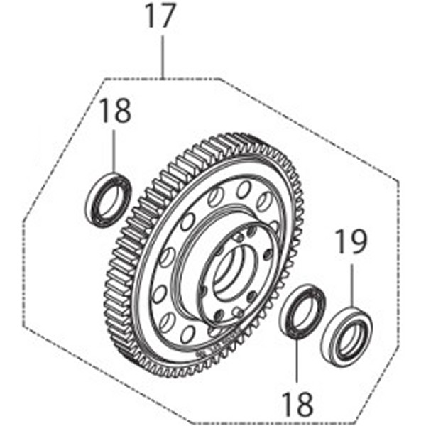 プライマリドリブンギアASSYGROM