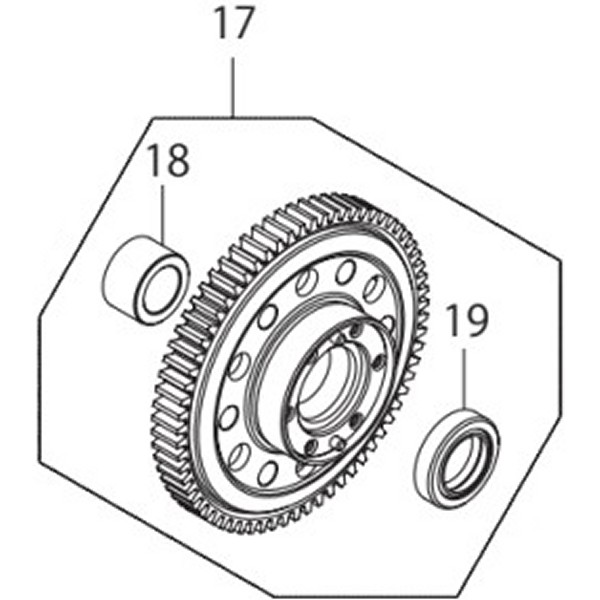 プライマリドリブンギアASSYGROM