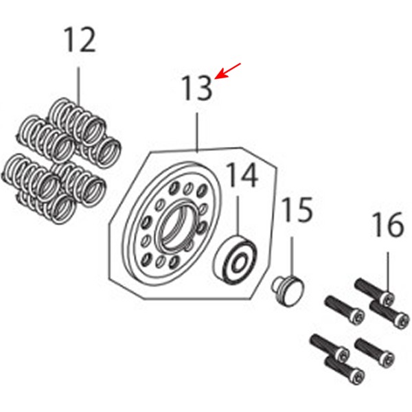 クラッチリフタープレートコンプリート