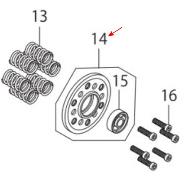 クラッチリフタープレートコンプリート