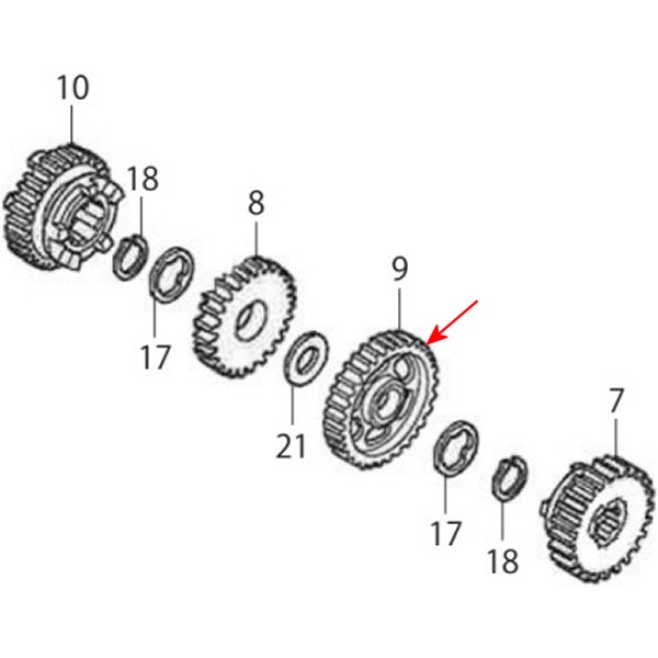 カウンターシャフト 4thギヤ (26T)