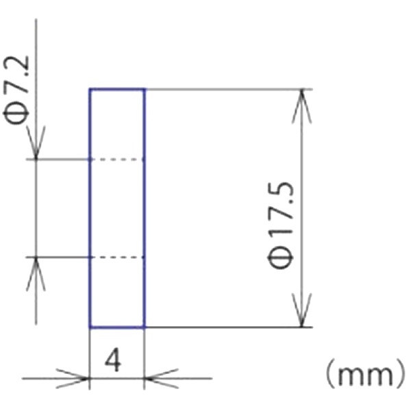 スピードメーターカラー 7.2X18X4 アルミ