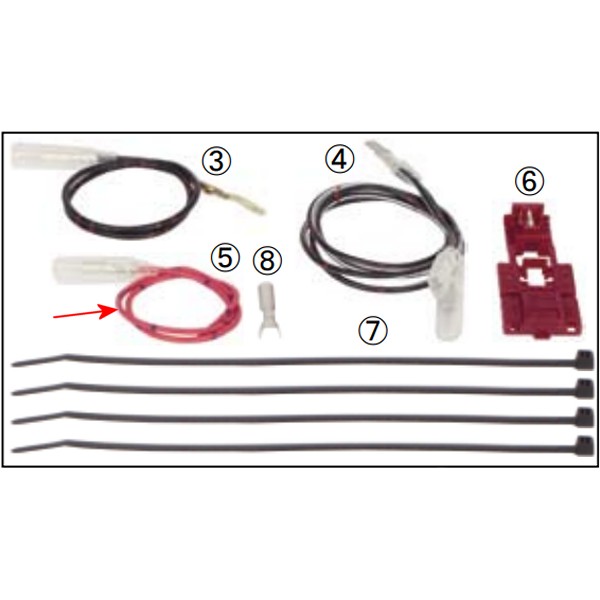 インジケーターコード (レッド)