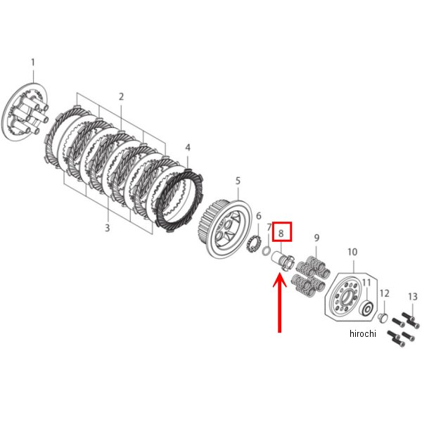 ロックナット GROM (SPLクラッチ)