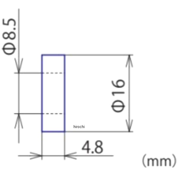 カラー 8.5X16X4.8 汎用 アルミ