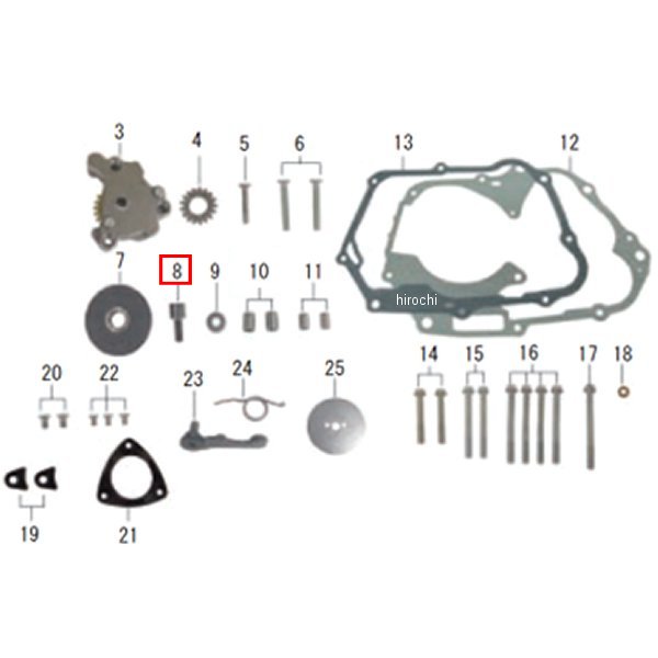 カムチェーンガイドローラーボルト
