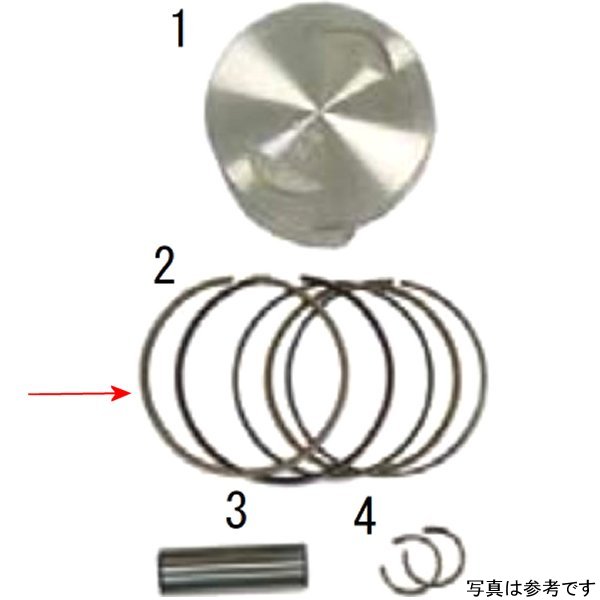 ピストンリングセット φ61/169cc