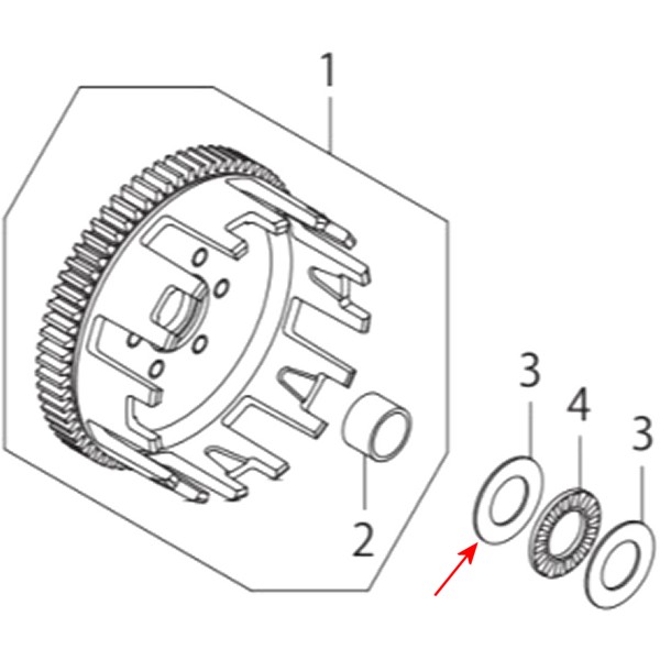 スラスト ワッシャ 20X35X1