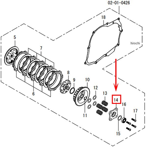 クラッチリフタープレート