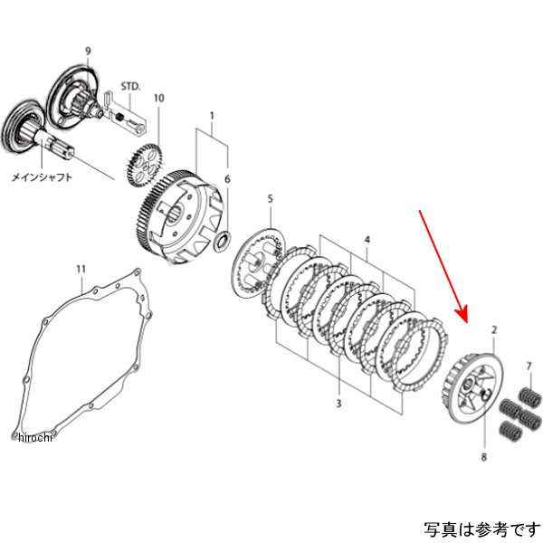 クラッチセンター エイプ50/100