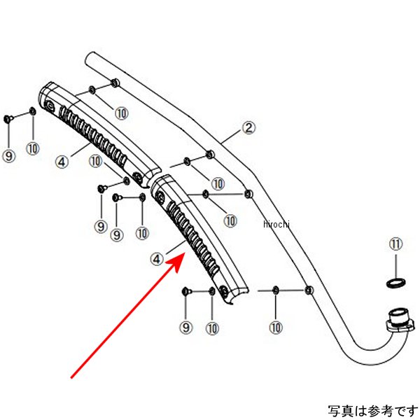 アップマフラー プロテクター クロスカブ110、クロスカブ50
