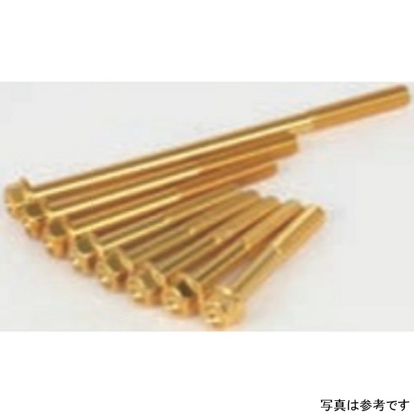 アルミ ボルト クランクケースヨウ (ゴールド)