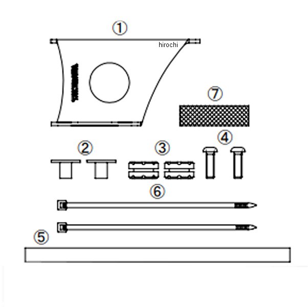 オイルクーラーステーセット ダウンチューブマウント用 セロー250