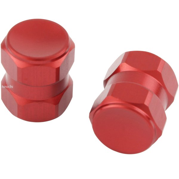 エアーバルブキャｯプ ヘックス2 2個入り 赤
