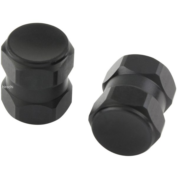 エアーバルブキャｯプ ヘックス2 2個入り 黒