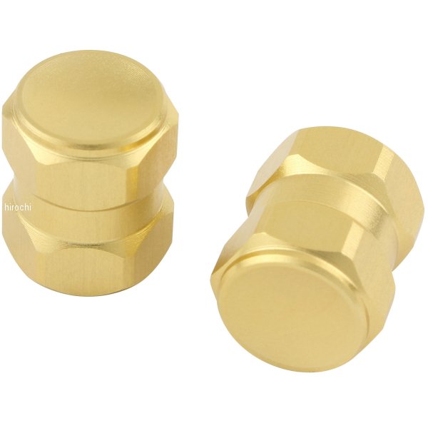 エアーバルブキャｯプ ヘックス2 2個入り シャンパンゴールド