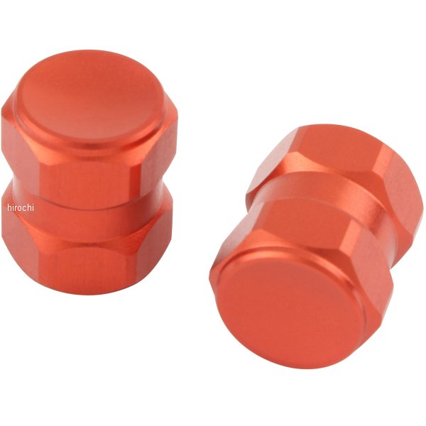 エアーバルブキャｯプ ヘックス2 2個入り ディープオレンジ