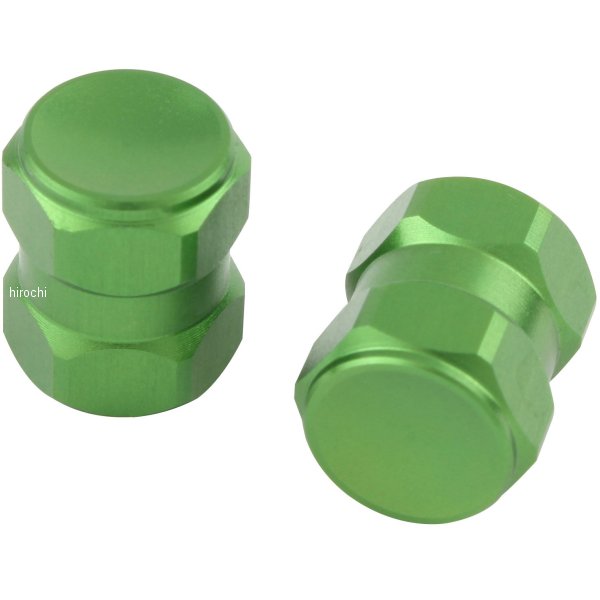 エアーバルブキャｯプ ヘックス2 2個入り ライトグリーン
