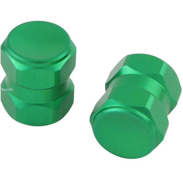 エアーバルブキャｯプ ヘックス2 2個入り ライムグリーン