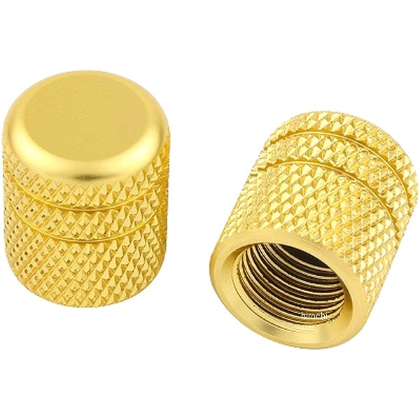 エアーバルブキャップ アルミ 2個入り シャンパンゴールド