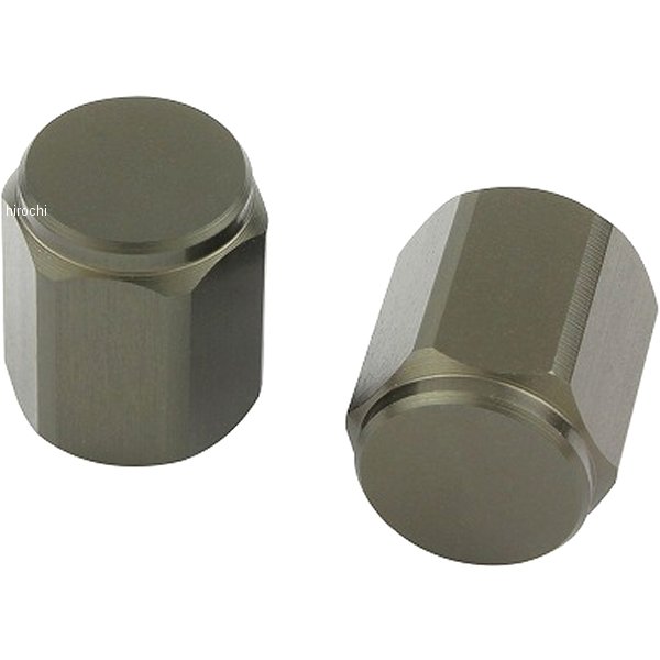 エアーバルブキャップ ヘックス プレーン 2個入り チタン