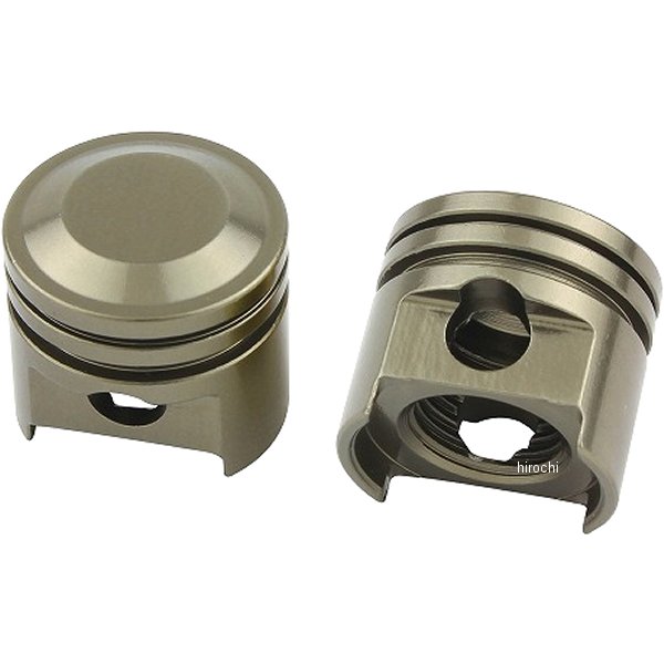 エアーバルブキャップ ビッグボアピストン 2個入り チタン