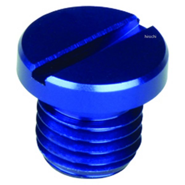 ミラーホールカバーキャップ 1個入り アルミ 10mm逆ネジ 青