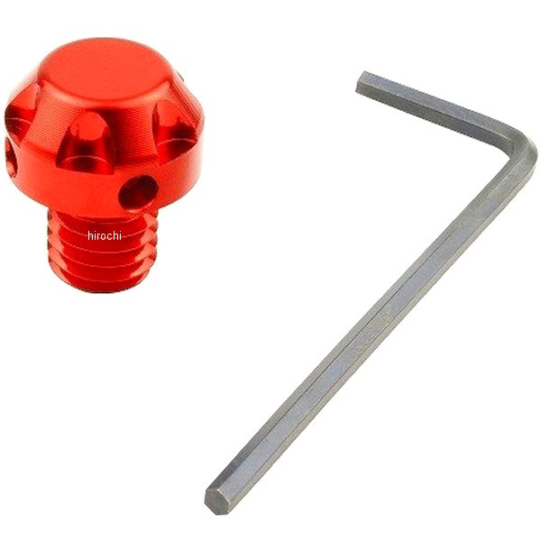 NASAタイプミラー穴埋め M8逆 赤