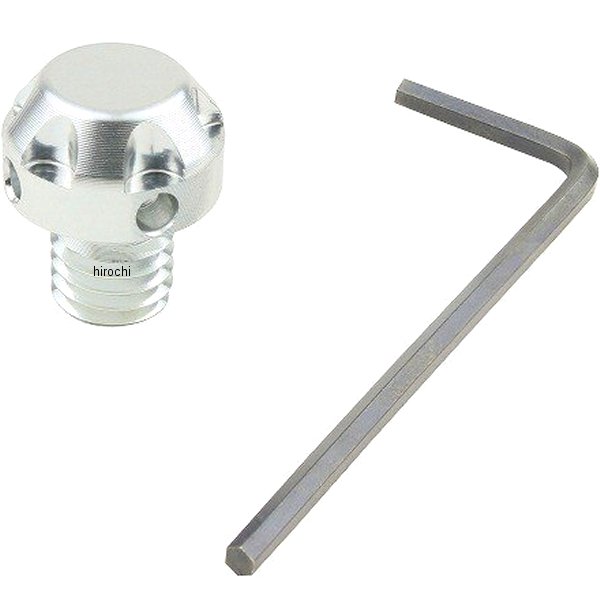 NASAタイプミラー穴埋め M8逆 シルバー