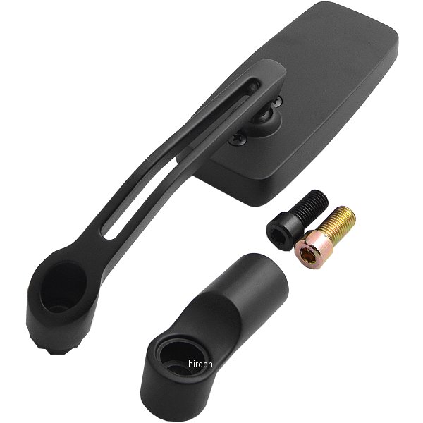 フラットローミラーエアロスクエア 汎用 黒