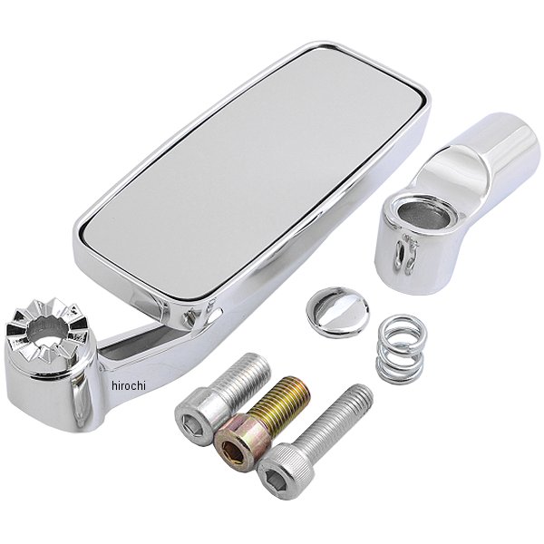 ポッシュ POSH フラットローミラーエアロスクエア 汎用 メッキ