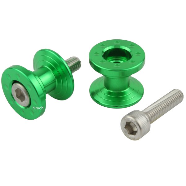 ポッシュ POSH アルミツーリング荷掛けフック M6 ショート ライムグリーン