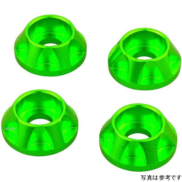 NASAタイプ キャップホルダー M8用 2個入り ライムグリーン