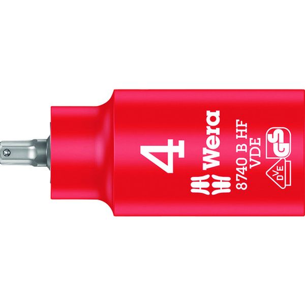 Wera 8740 B VDE 絶縁ホールディングファンションビットソケット SW 4.0