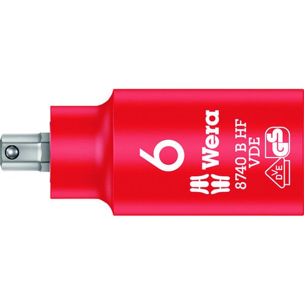 Wera 8740 B VDE 絶縁ホールディングファンションビットソケット SW 6.0
