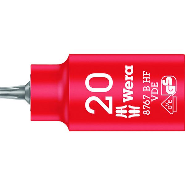 Wera 8767 B VDE 絶縁ホールディングファンションビットソケット TX 20