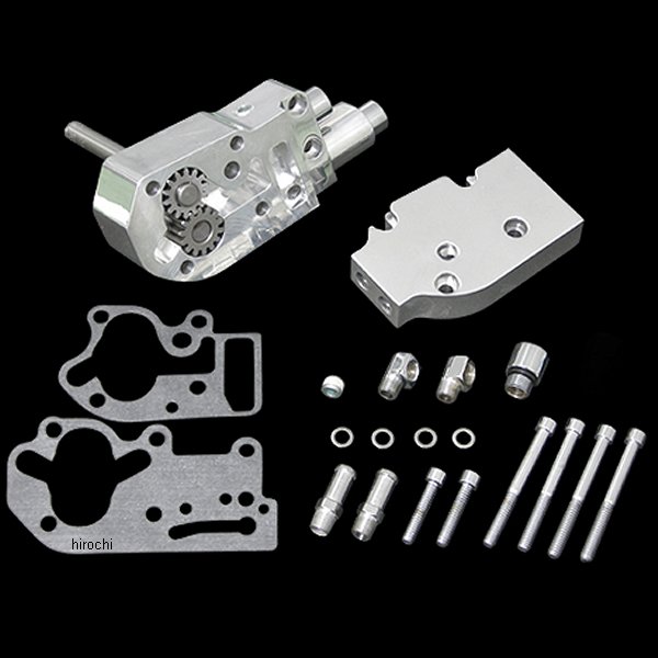 ボトムフィードオイルポンプAssy ポリッシュ 73年-91年 BigTwin